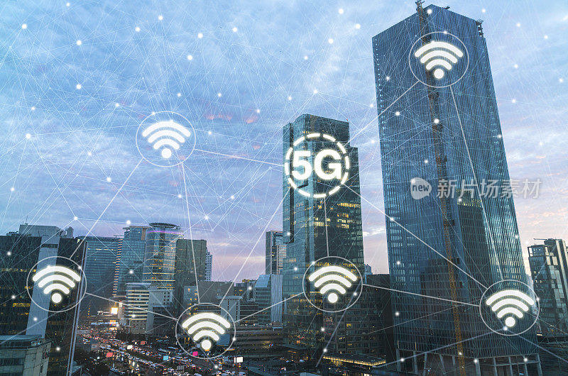 5G wifi技术数字概念